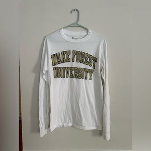 WAKE FOREST UNIVERSITY LONGSLEEVE CHAMPION T-SHIRT
